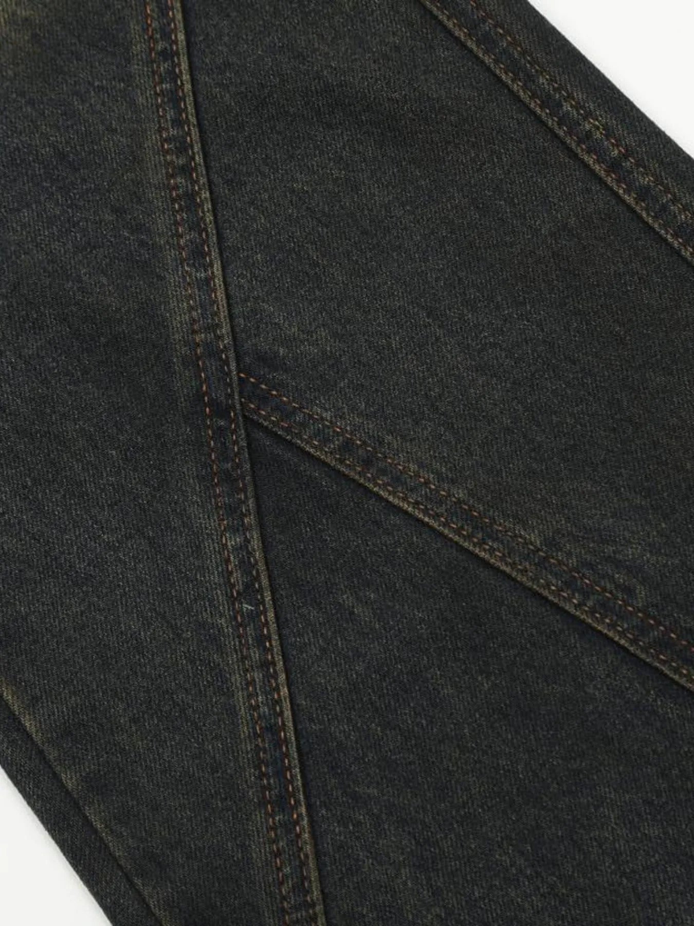 Men's Washed Flare Jeans