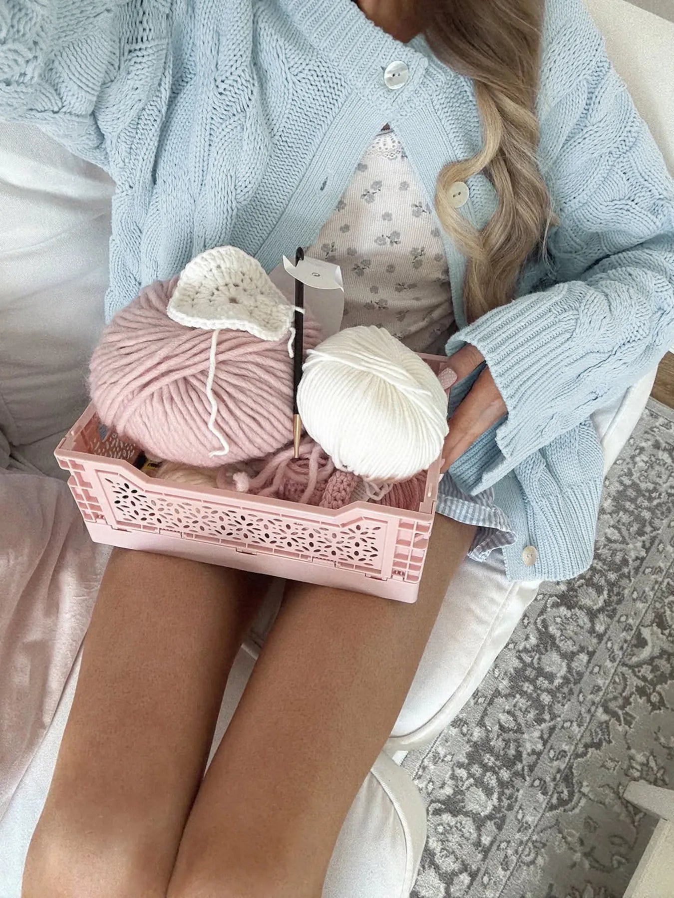 Cable Knit Button-Up Cardigan