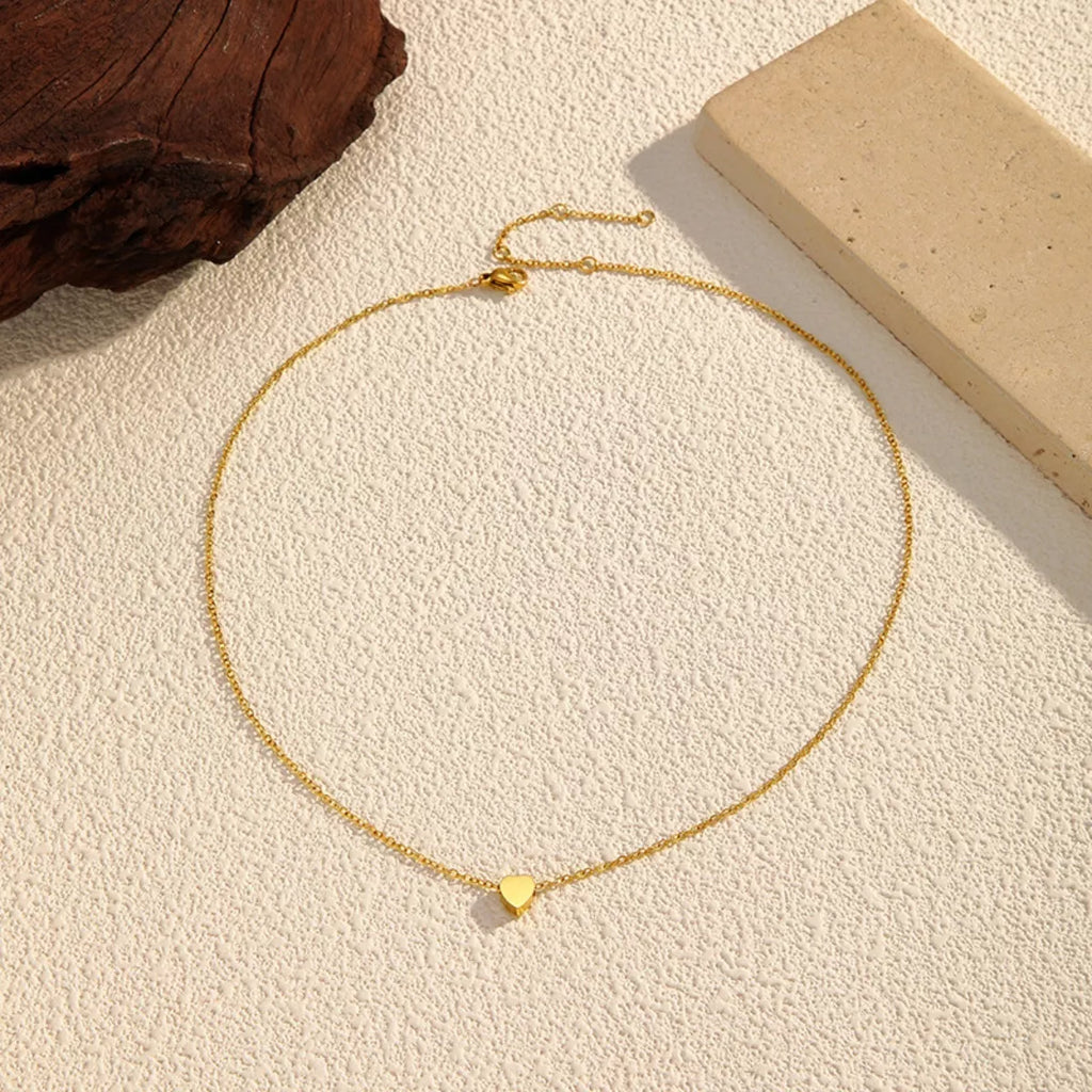 18K Gold-Plated Heart Pendant Necklace