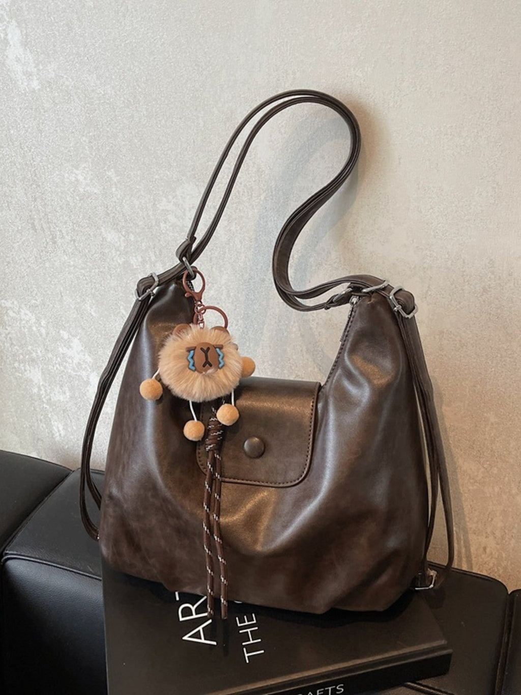 Vintage Style Leather Shoulder Bag