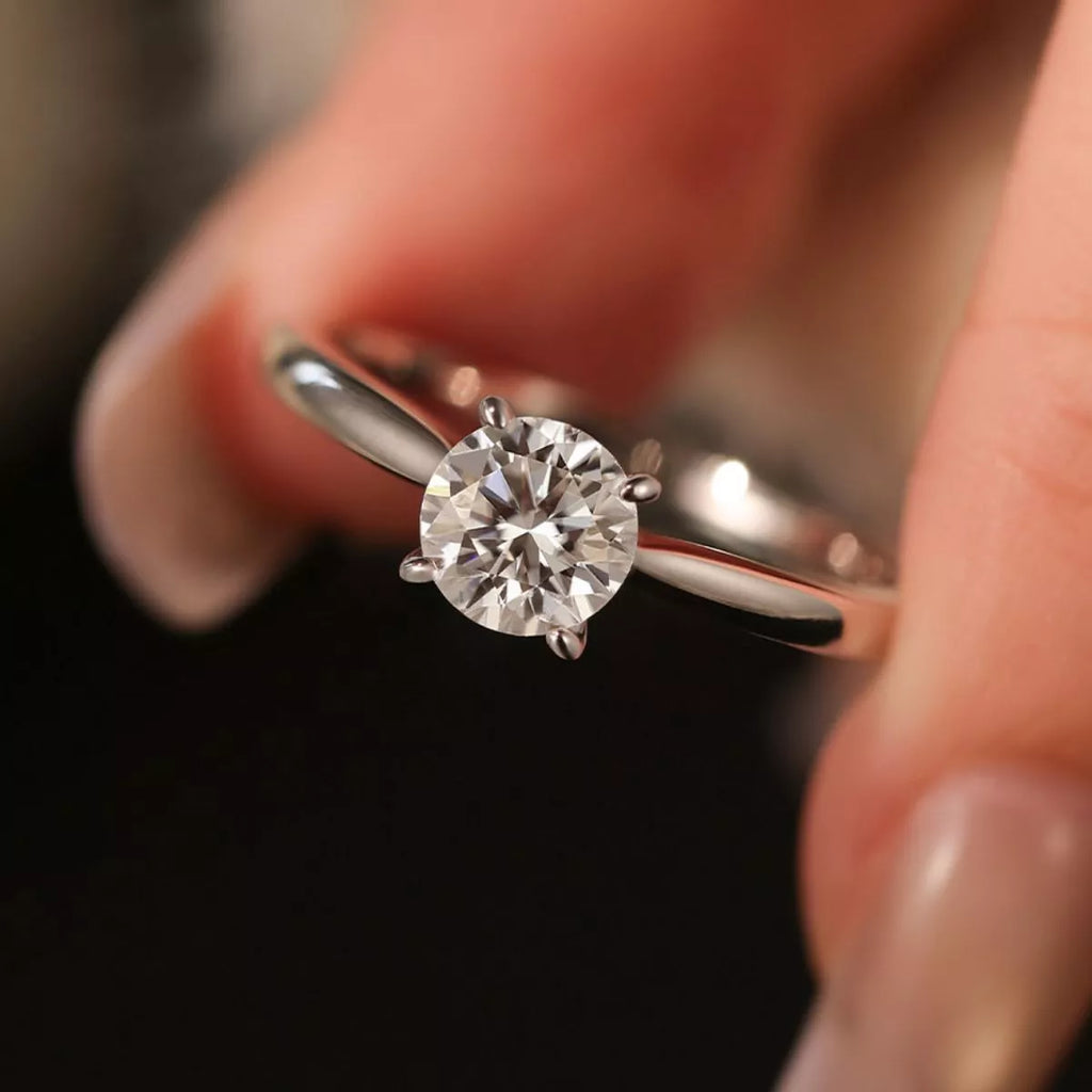 1 Carat 925 Sterling Silver Moissanite Ring