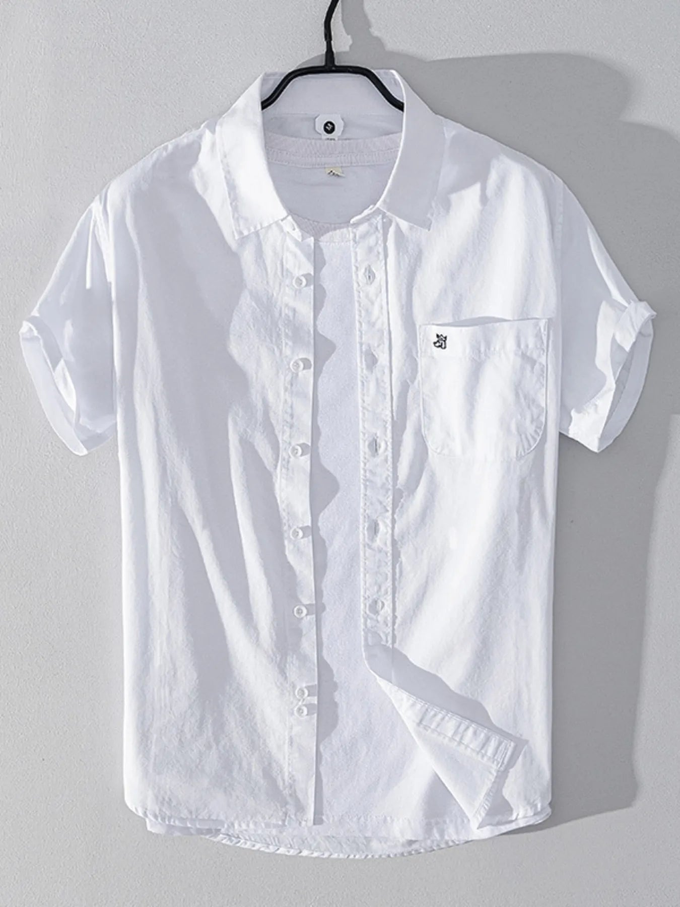 Men's Plus Size Button Up Short Sleeve Shirt