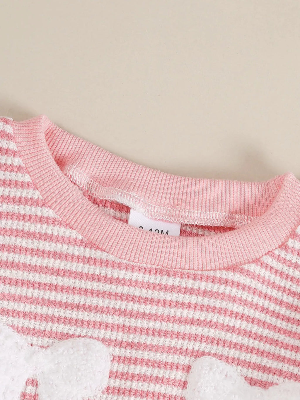 Children's Bow Striped Top and Pants Set
