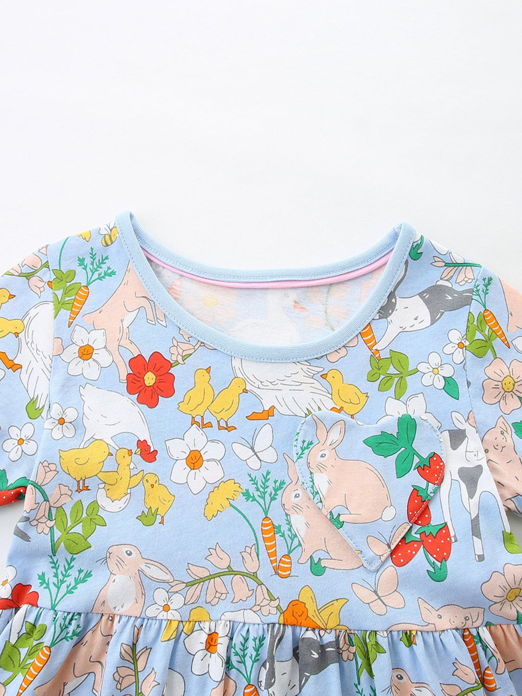 Children's Cartoon Animal Print Casual Dress