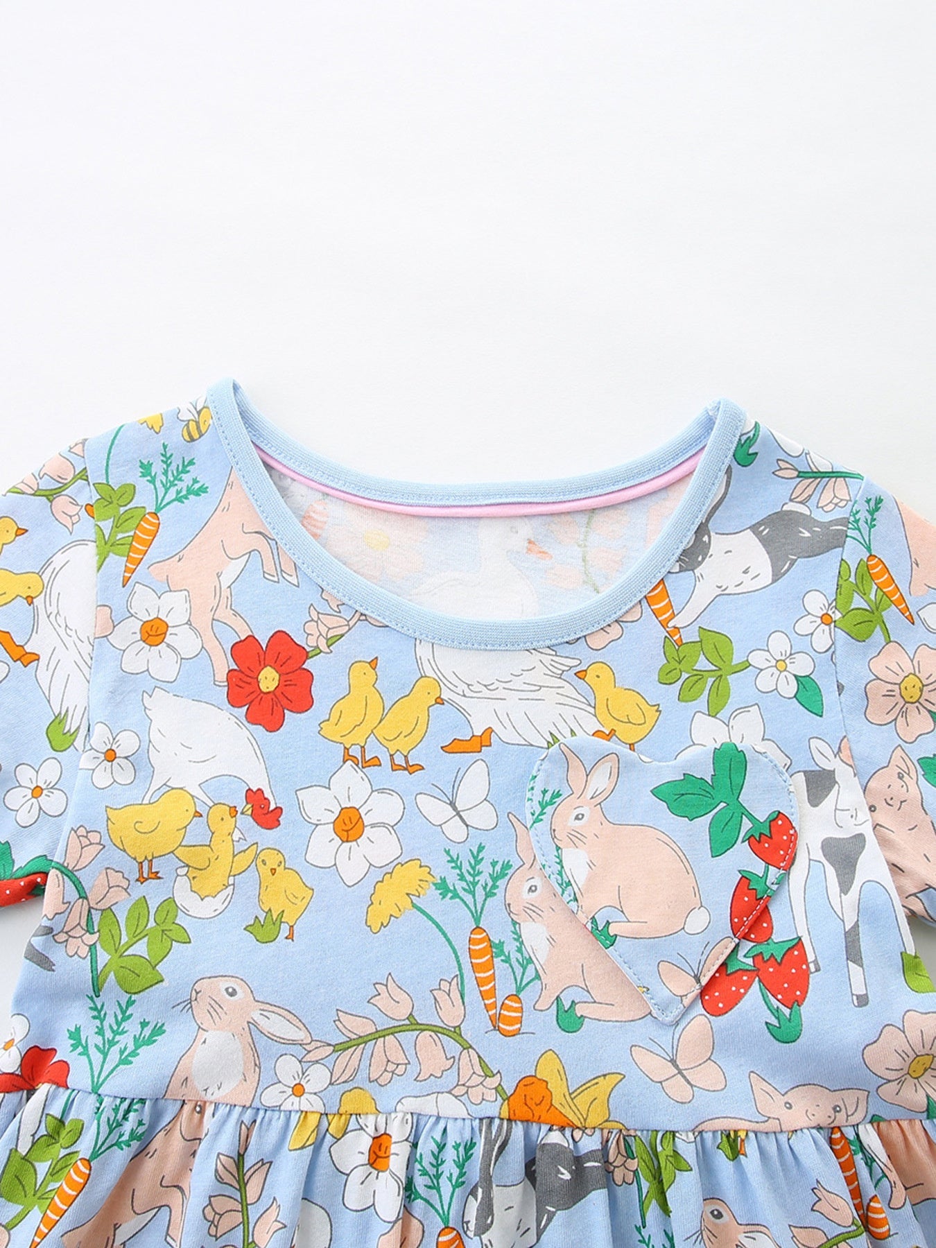 Children's Cartoon Animal Print Casual Dress