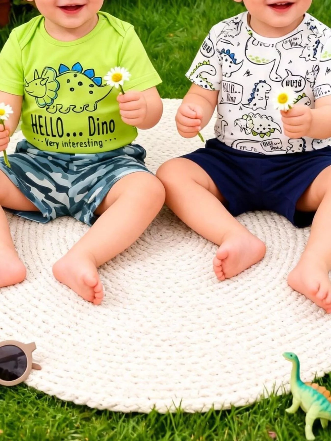 2 Piece Dino-Themed Baby Outfit Set