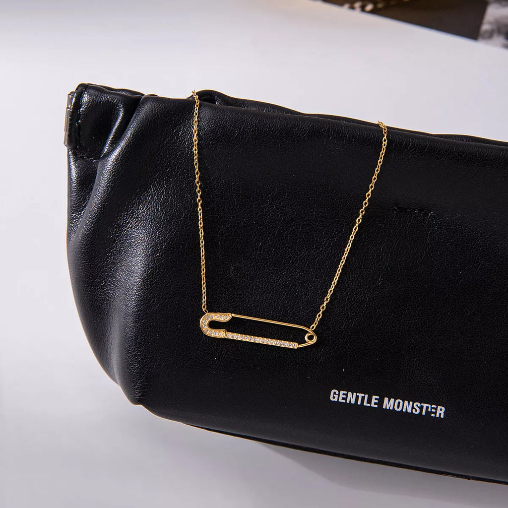 18K Gold-Plated Paperclip Necklace