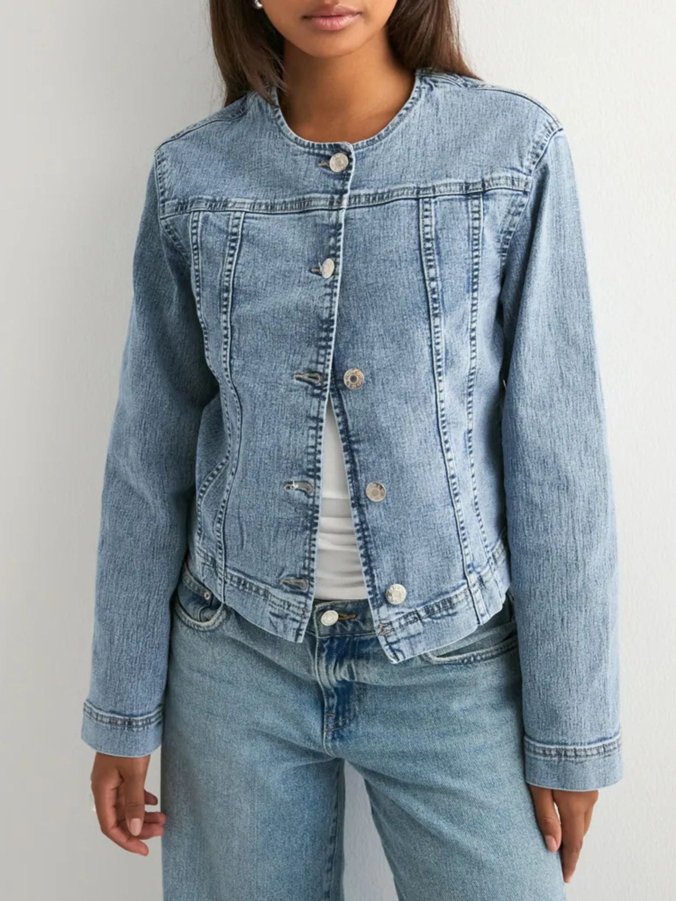 Classic Button-Down Denim Jacket