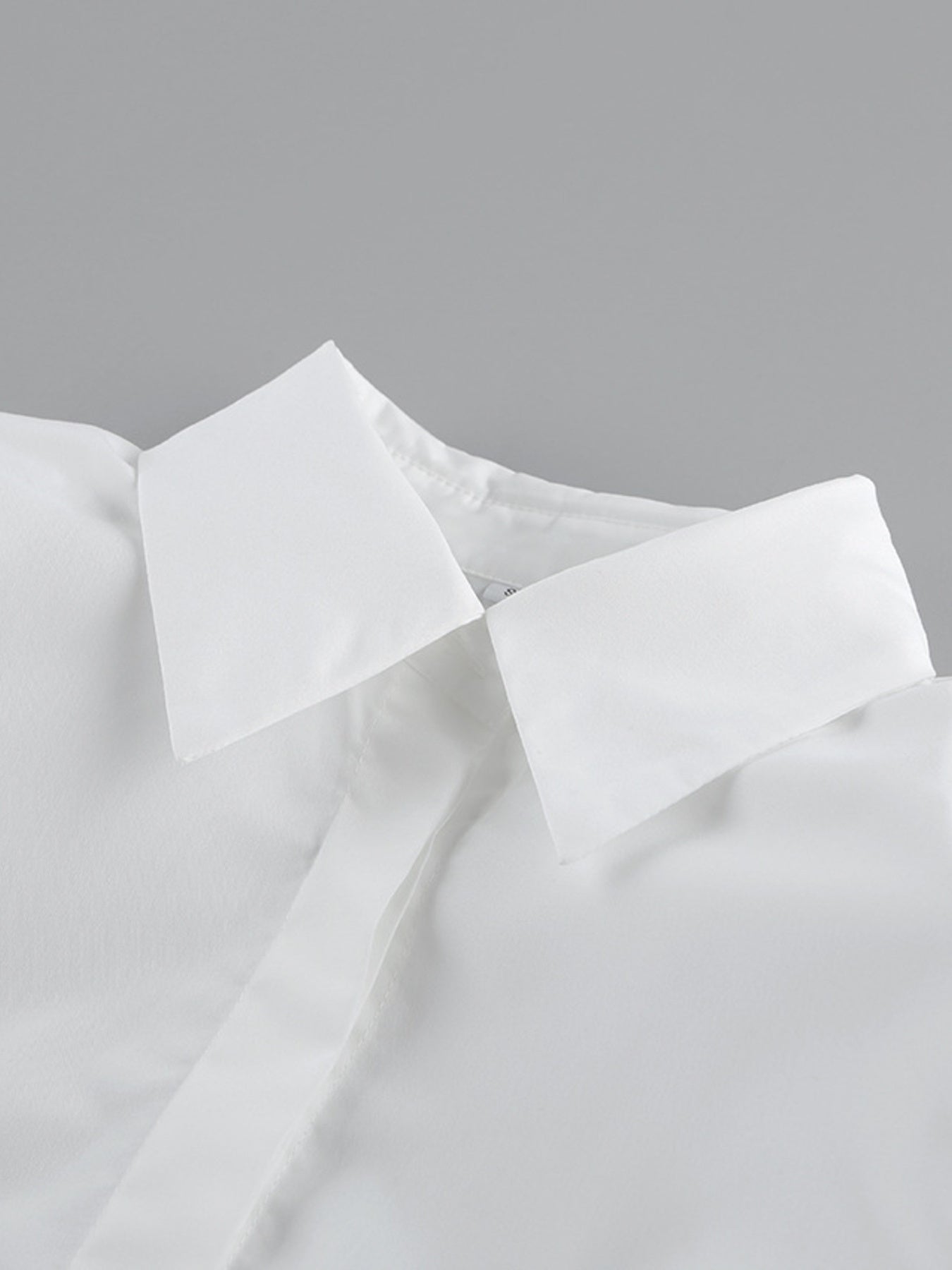 Side Lace Up Button Up Shirt
