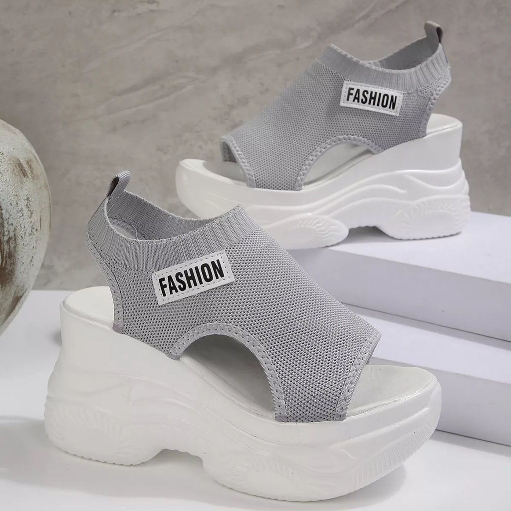 Open Toe Platform Wedge Sandals