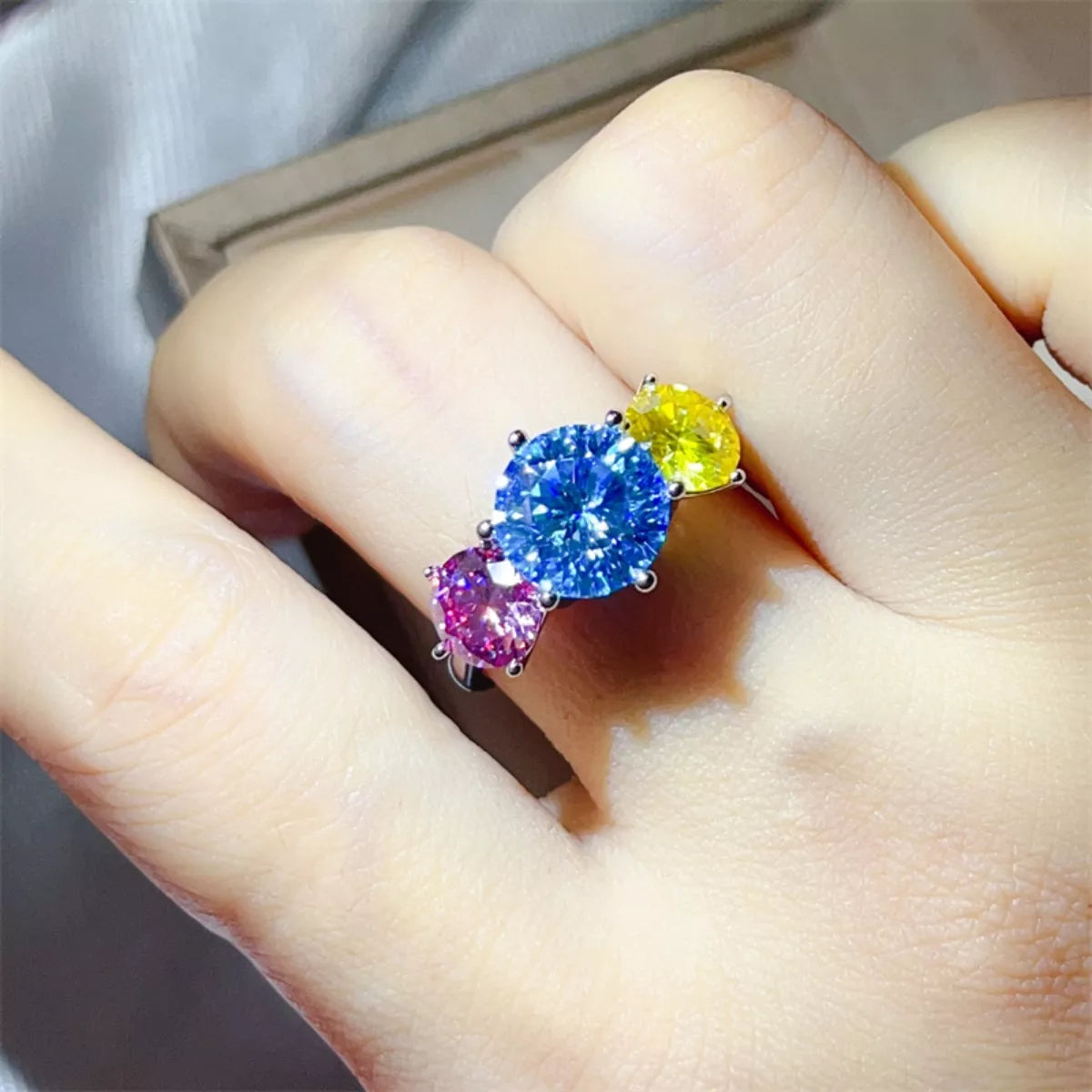 5 Carat Moissanite 925 Sterling Silver Ring