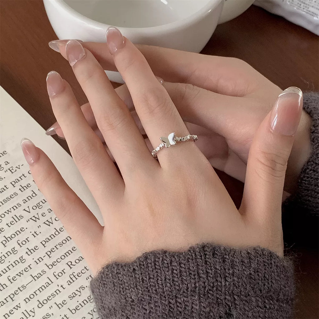 925 Sterling Silver Butterfly Ring