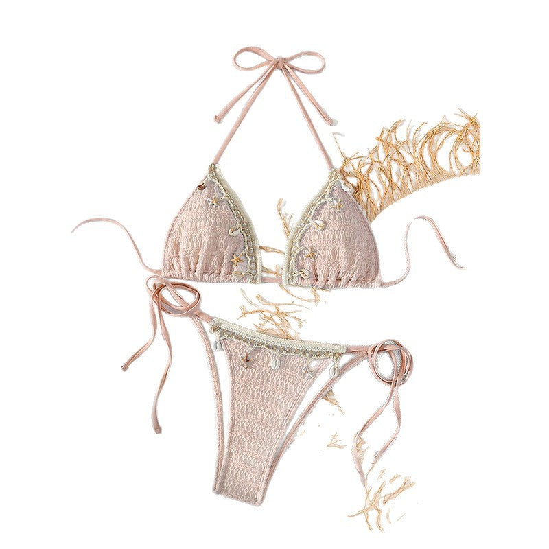 Solid Color Separated Swimwear Sexy Bikini Beach Vacation Swimwear