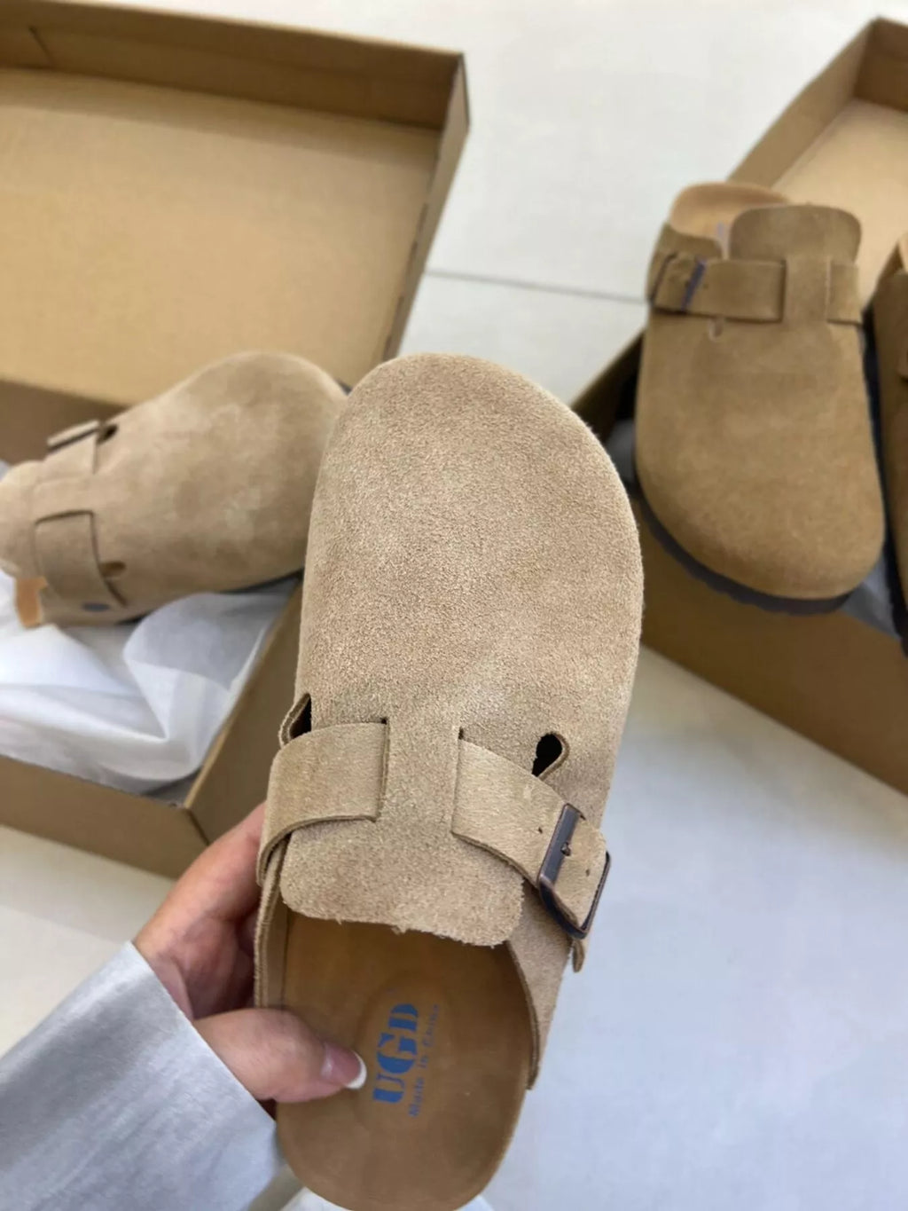 Round Toe Buckle Slip-Ons