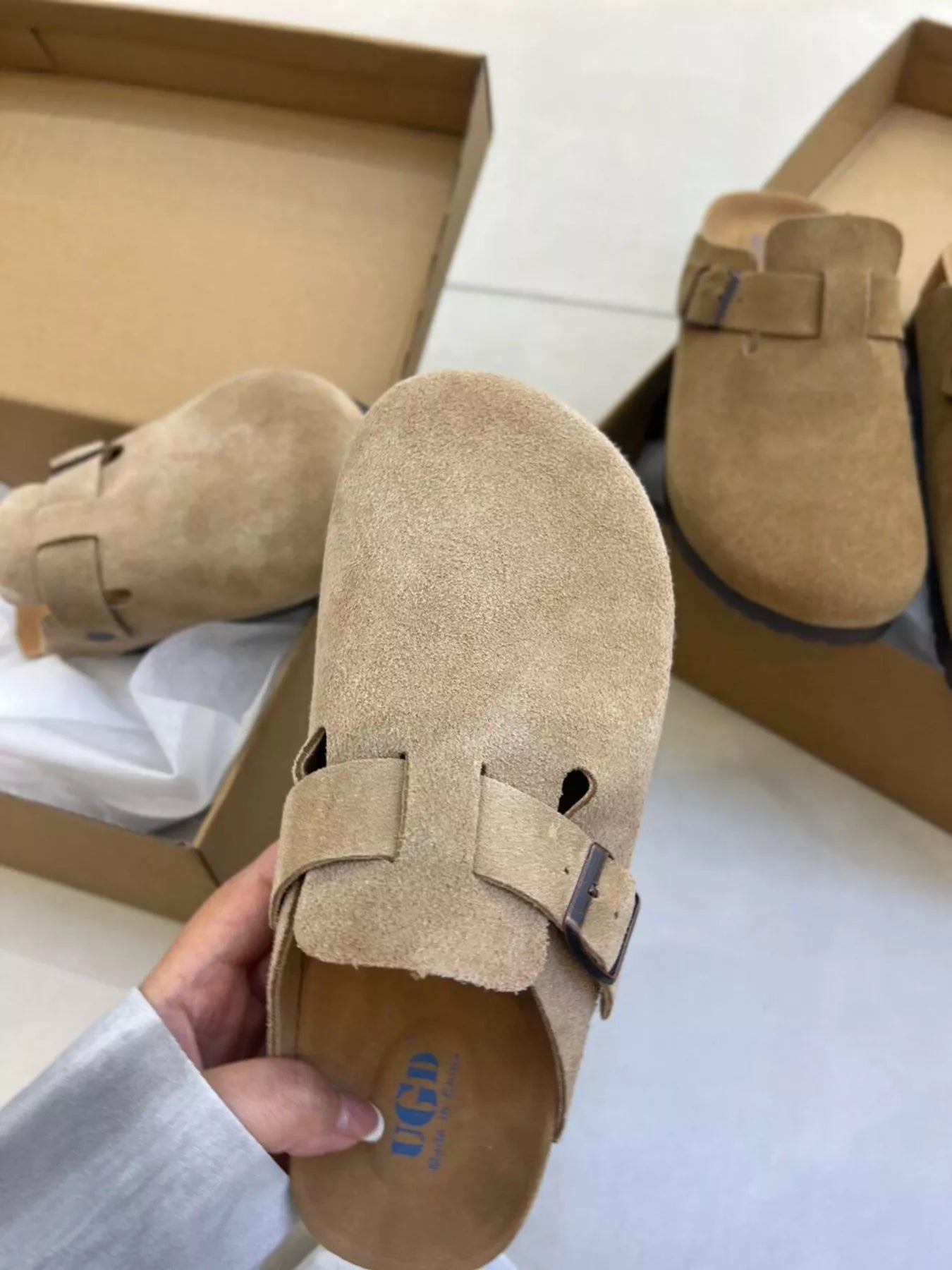 Round Toe Buckle Slip-Ons