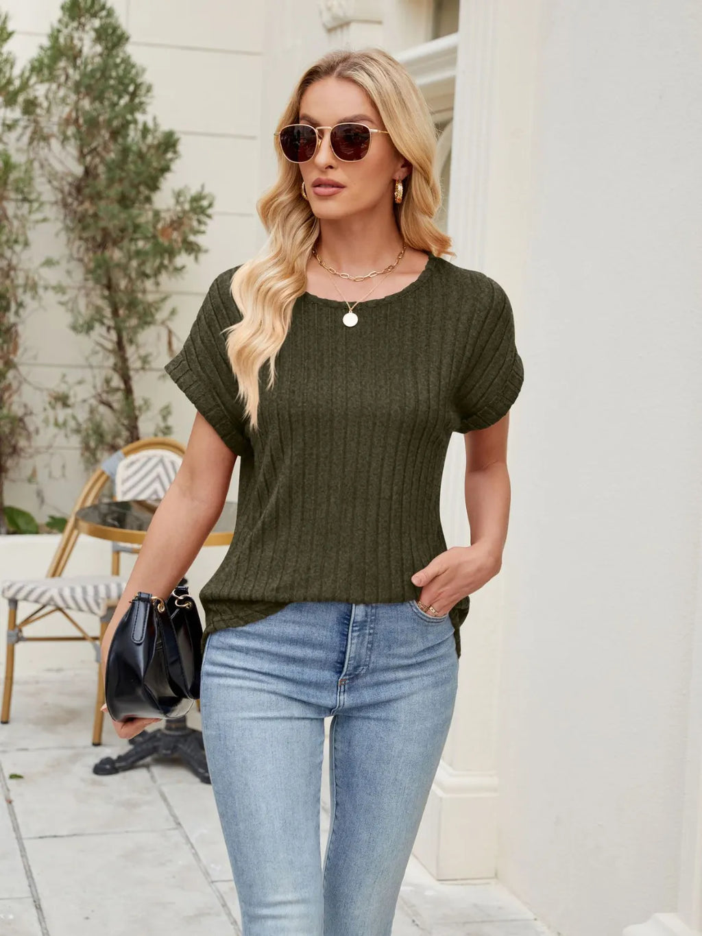 Round Neck Short Sleeve T-Shirt