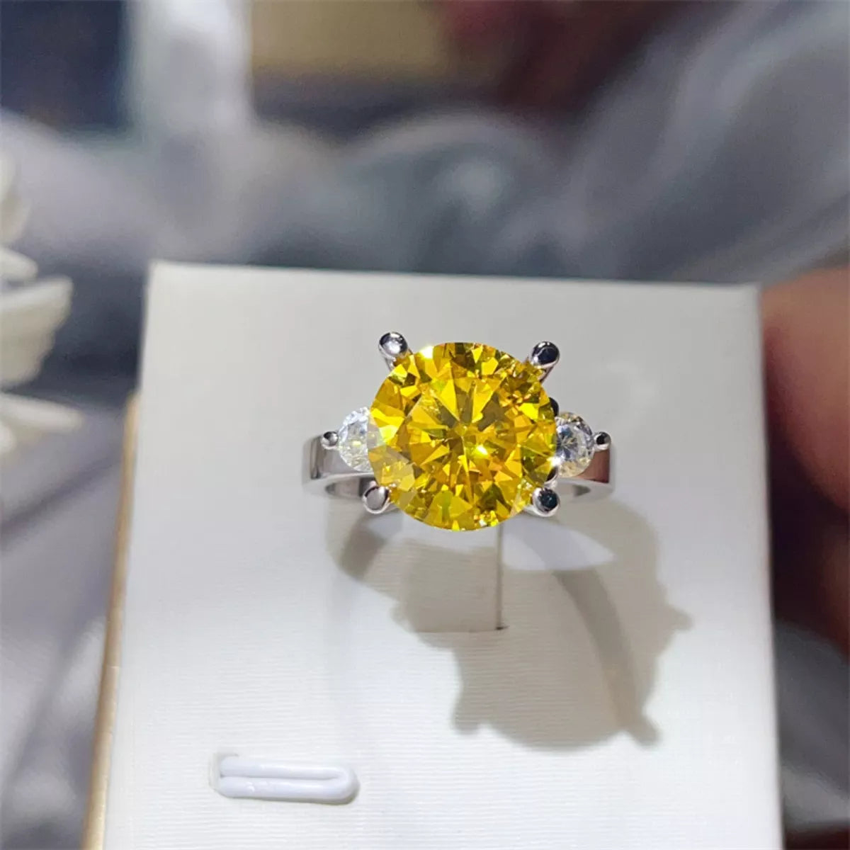 5 Carat Moissanite 925 Sterling Silver Ring