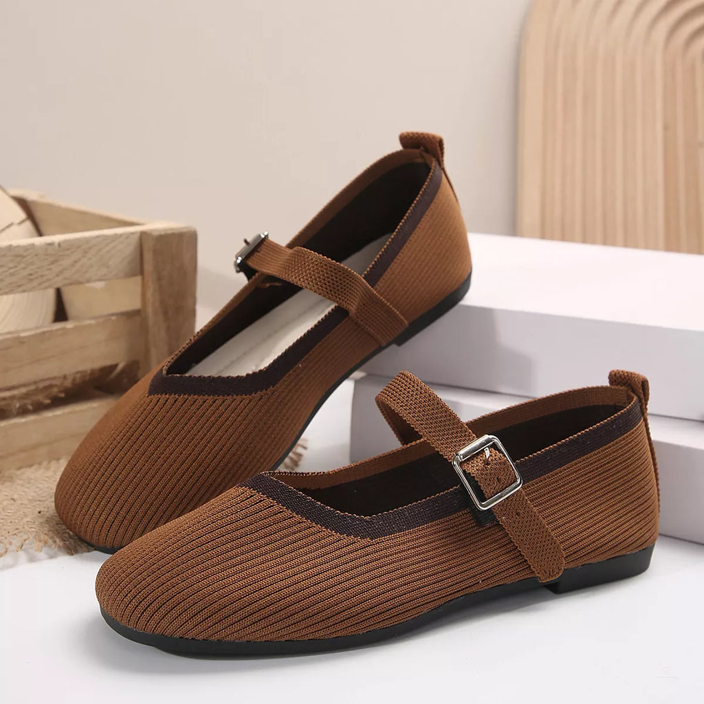 Round Toe Mesh Slip-Ons