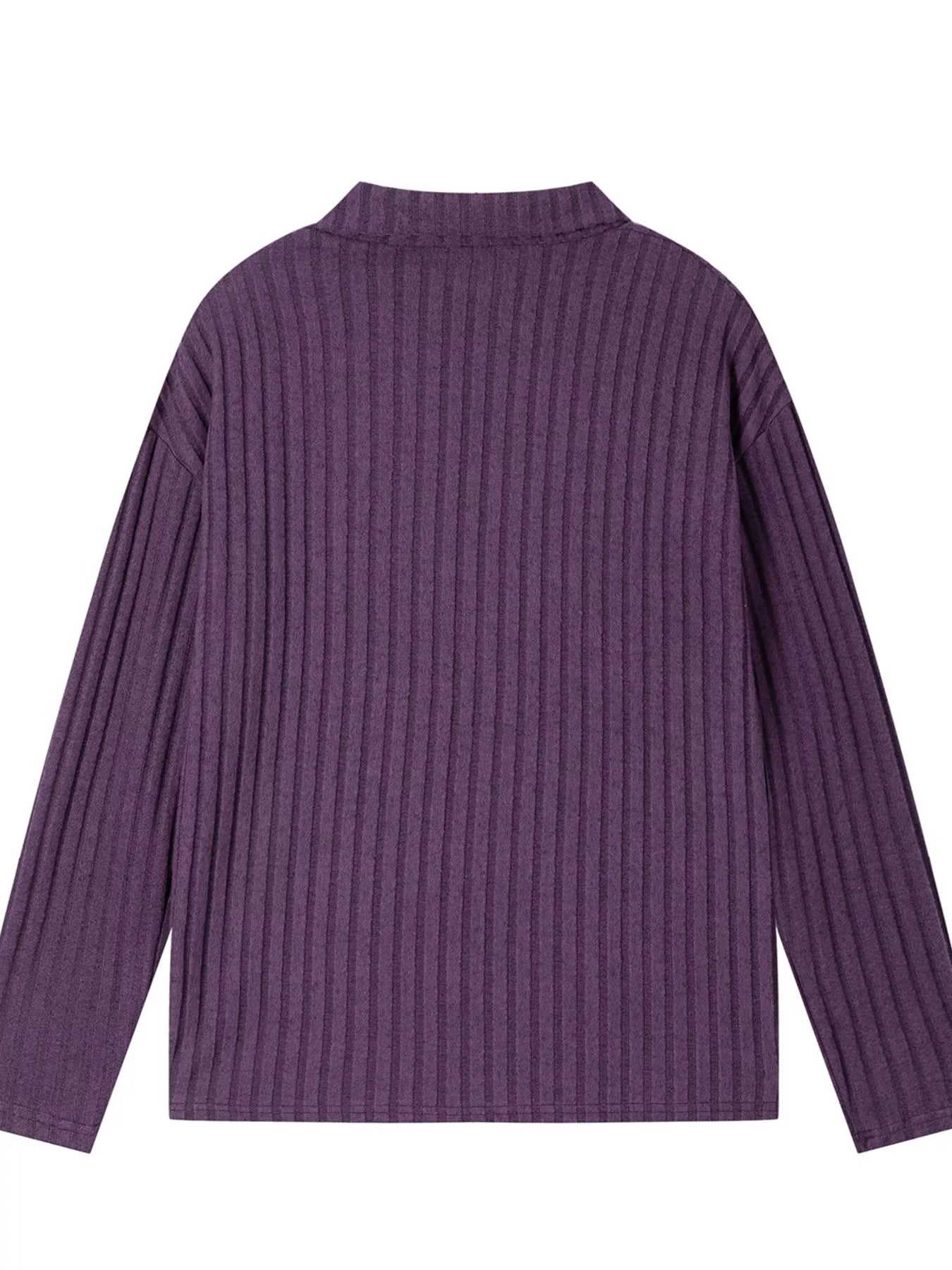 Ribbed Knit Top and Pants Set