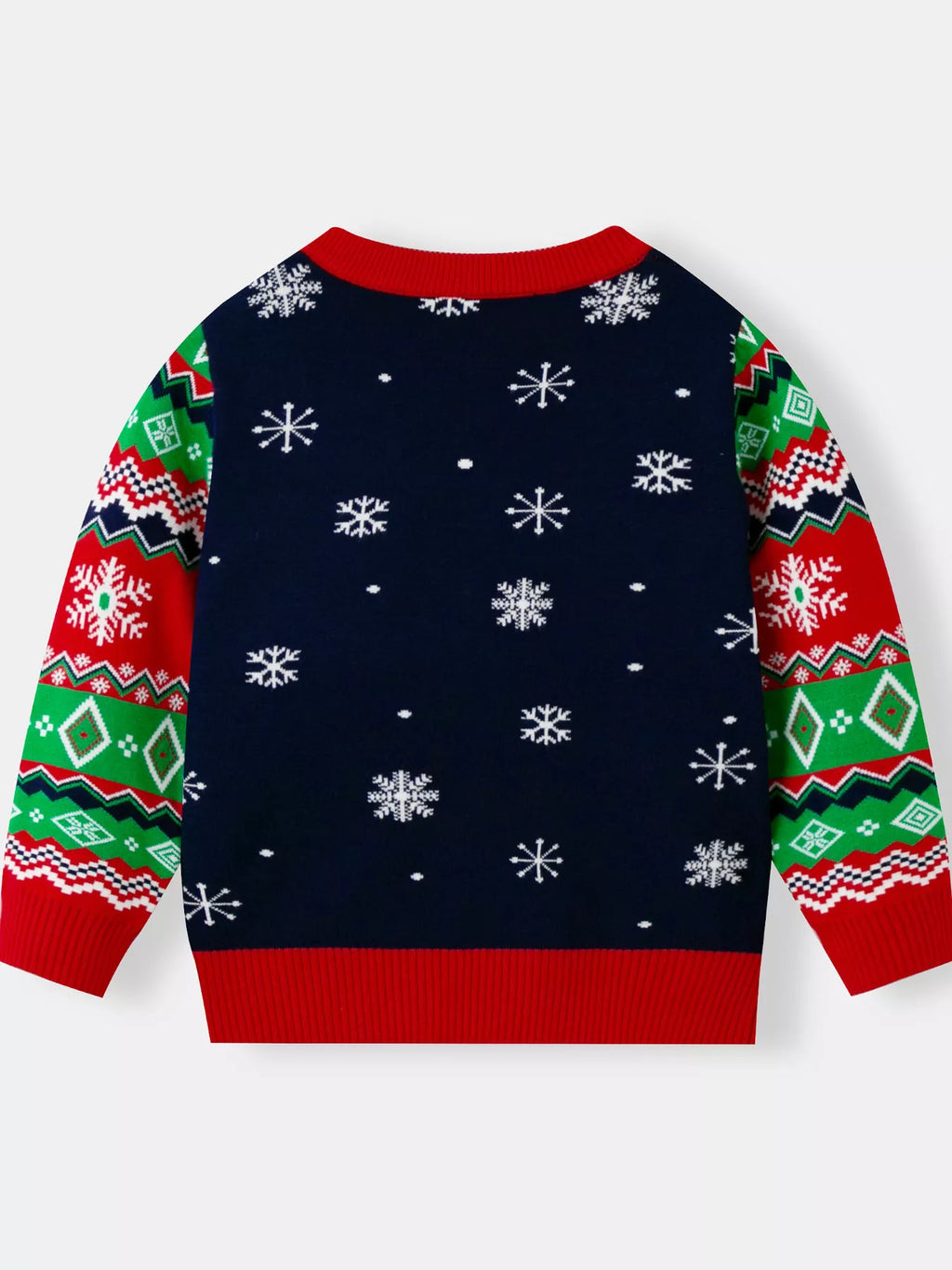 Children's Christmas Tree Round Neck Sweater