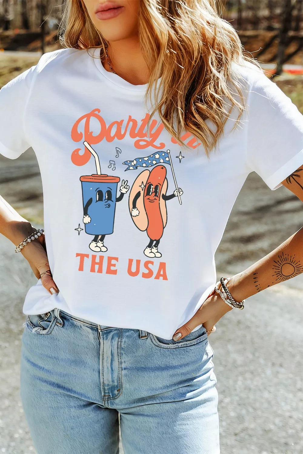 Party In The USA Patriotic Graphic Tee