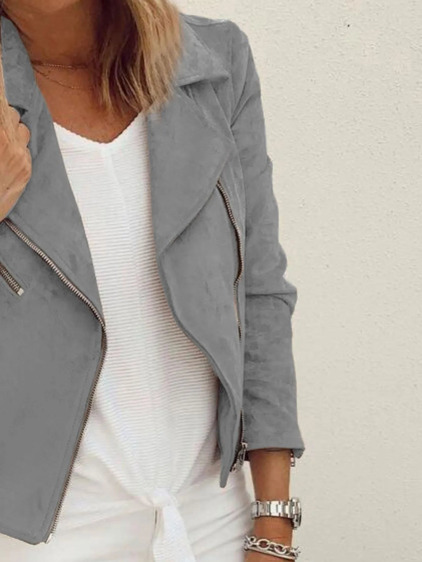 Zip Up Long Sleeve Jacket