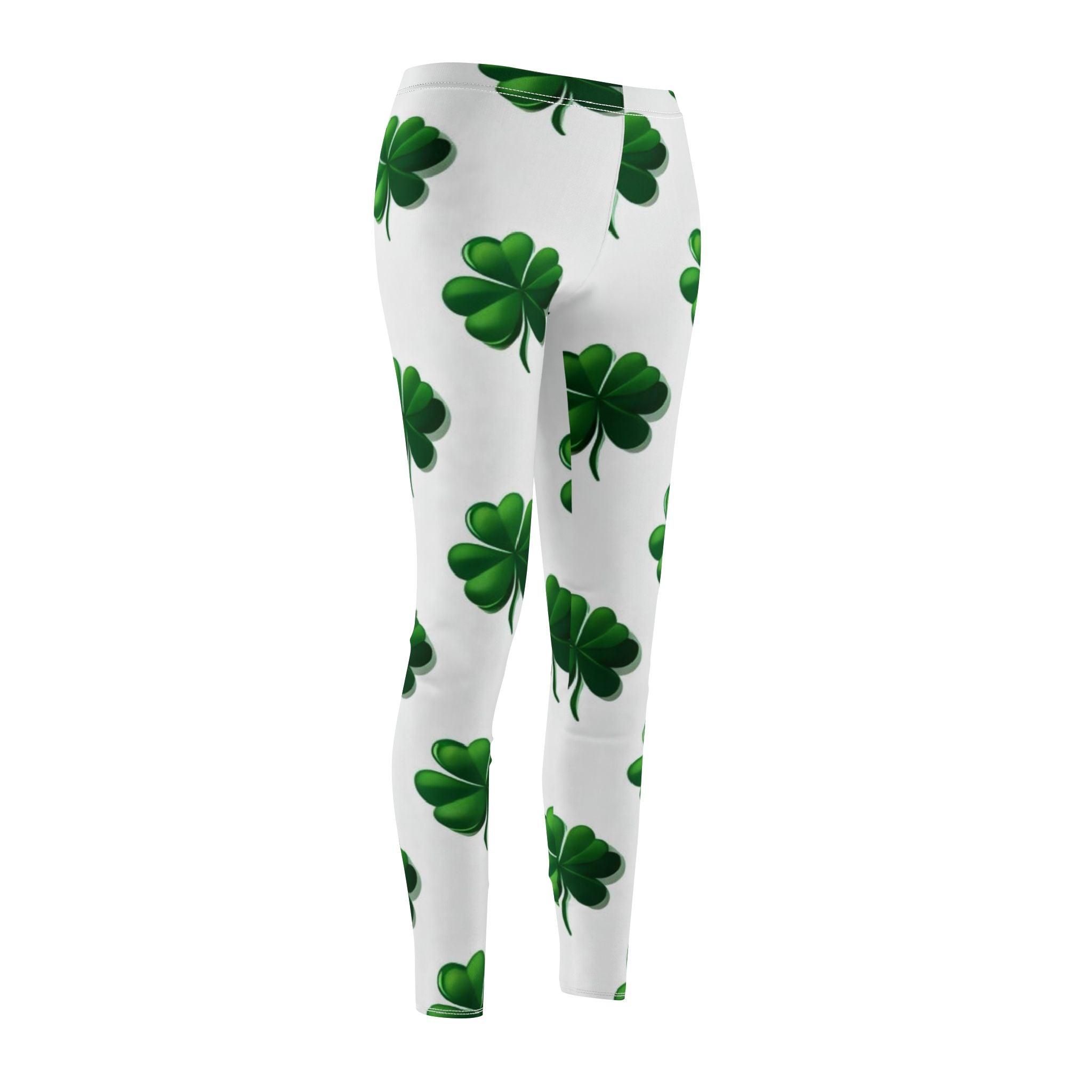 Women's Mid-Rise Shamrock Leggings   St Patricks Day Edition!