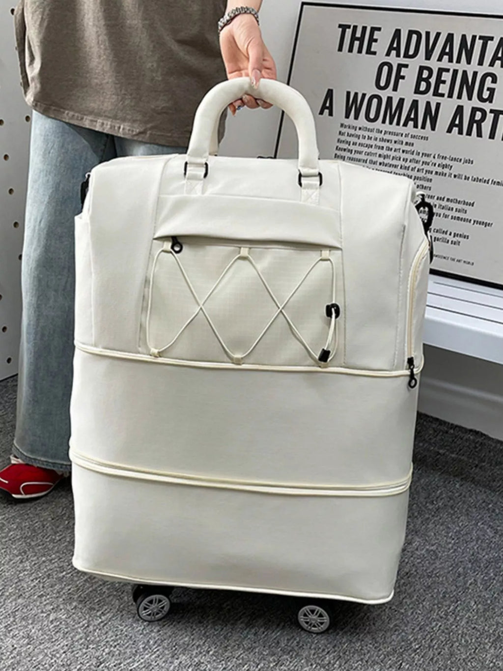 Expandable Rolling Duffel Bag