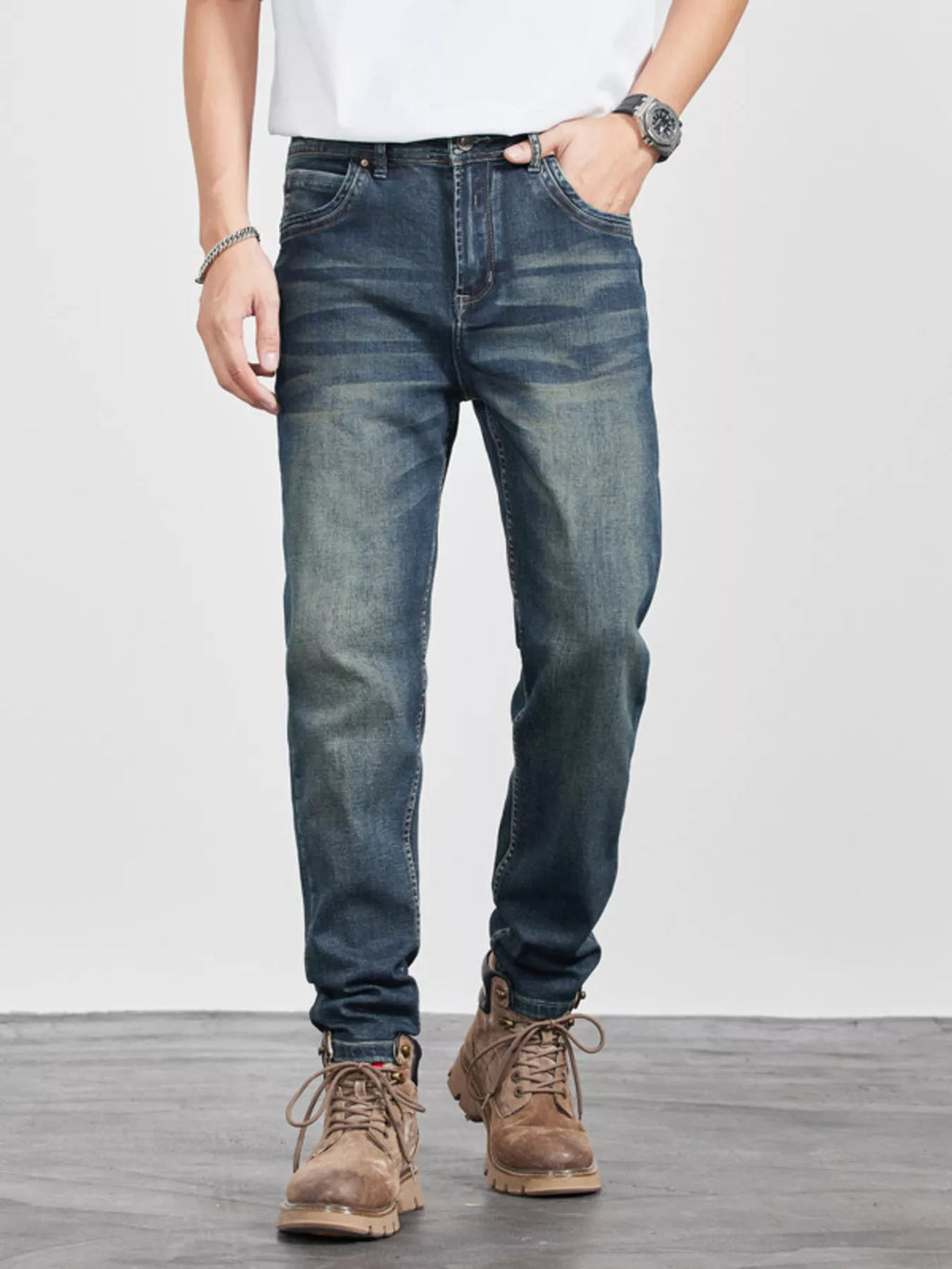 Men's Wash Slim Fit Jeans