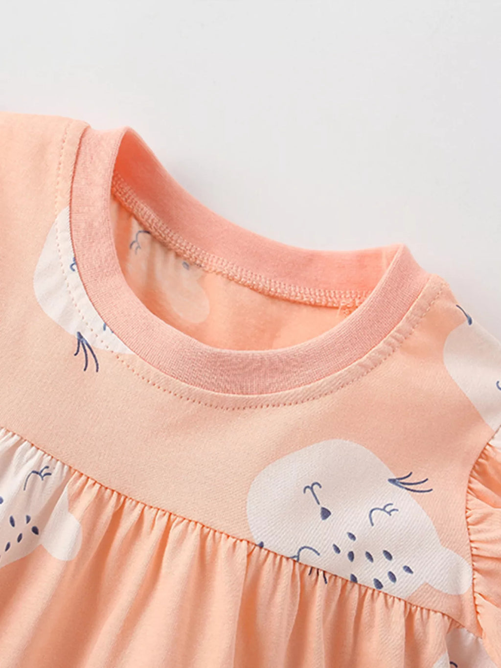 Children's Ruffled Sleeve Top and Shorts Set