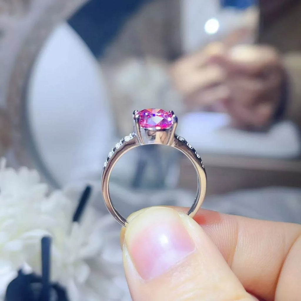 3 Carat Moissanite Oval 925 Sterling Silver Ring