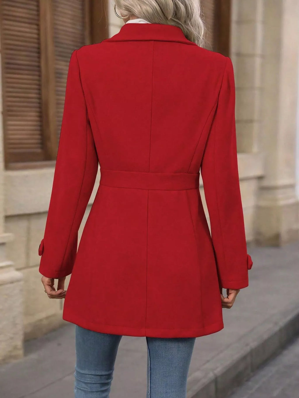 Button Up Long Sleeve Coat