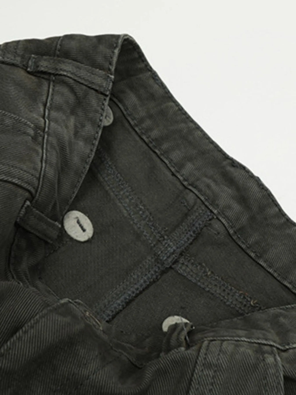 Men's Vintage Washed Wide Leg Cargo Jeans