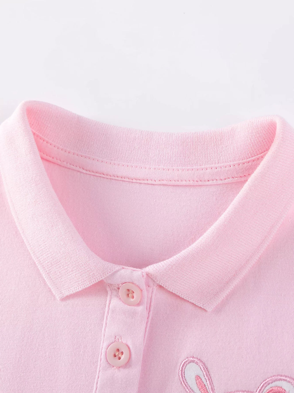 Children's Ruffled Hem Sleeveless Polo Dress