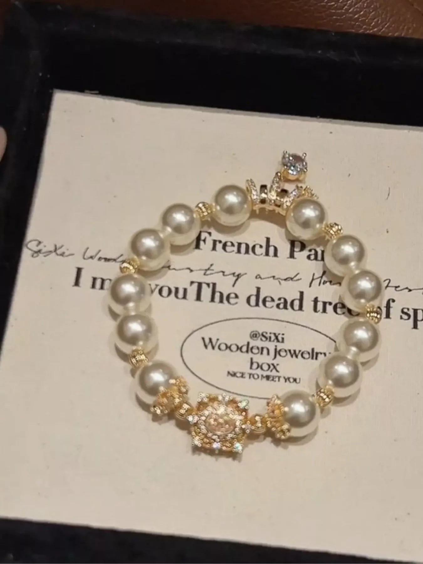 18K Gold-Plated Pearl Bracelet