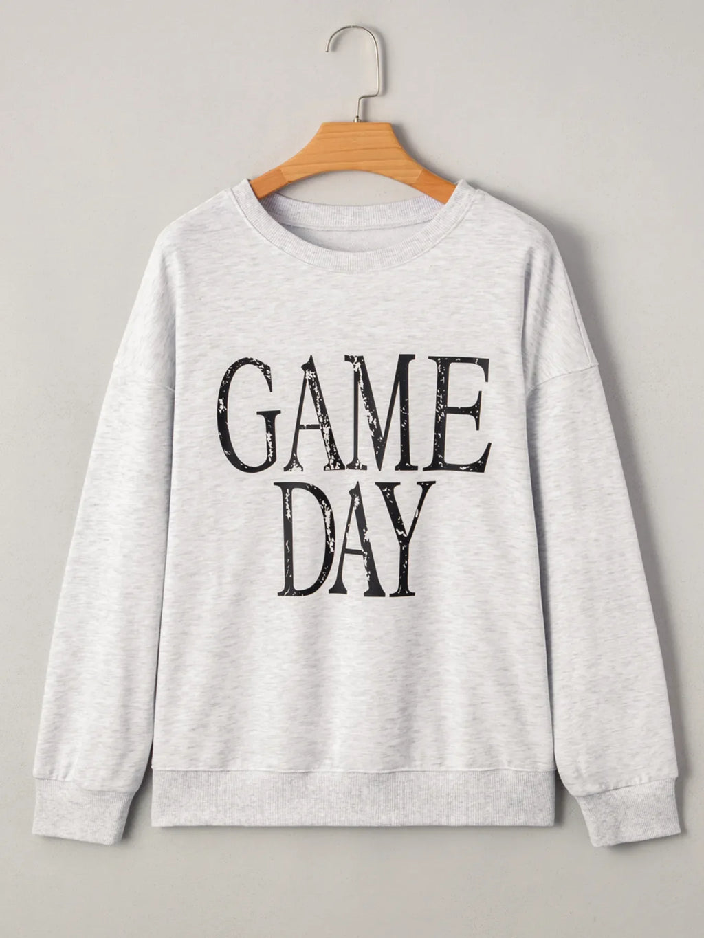 Washed GAME DAY Graphic Baggy Sweatshirt