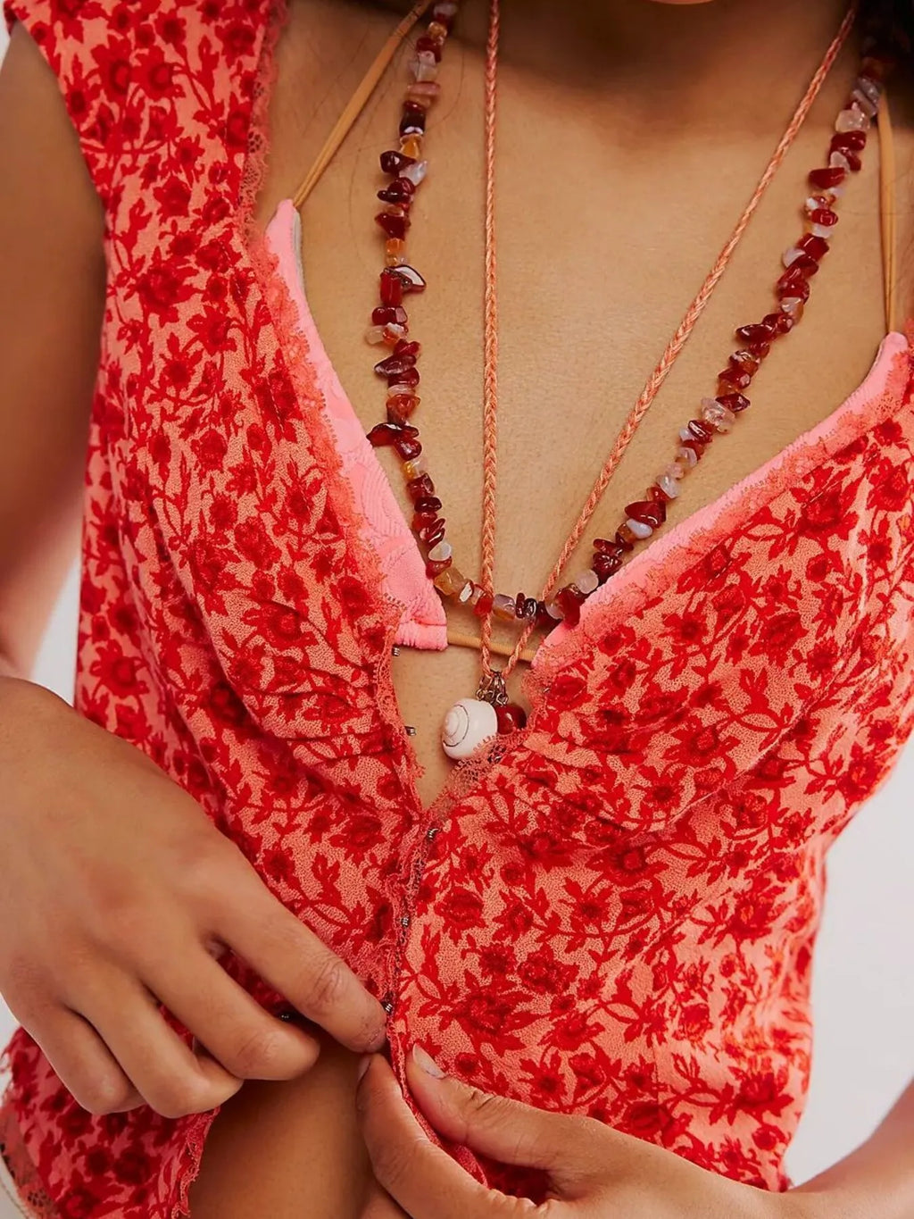 Floral Print Cap Sleeve Cropped Top