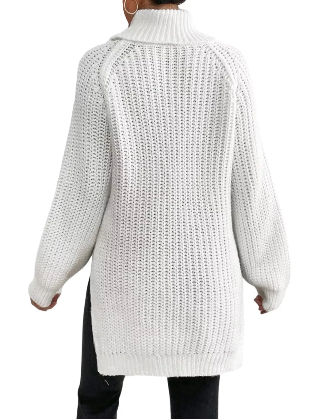 Chunky Knit Turtleneck Long Sleeve Sweater