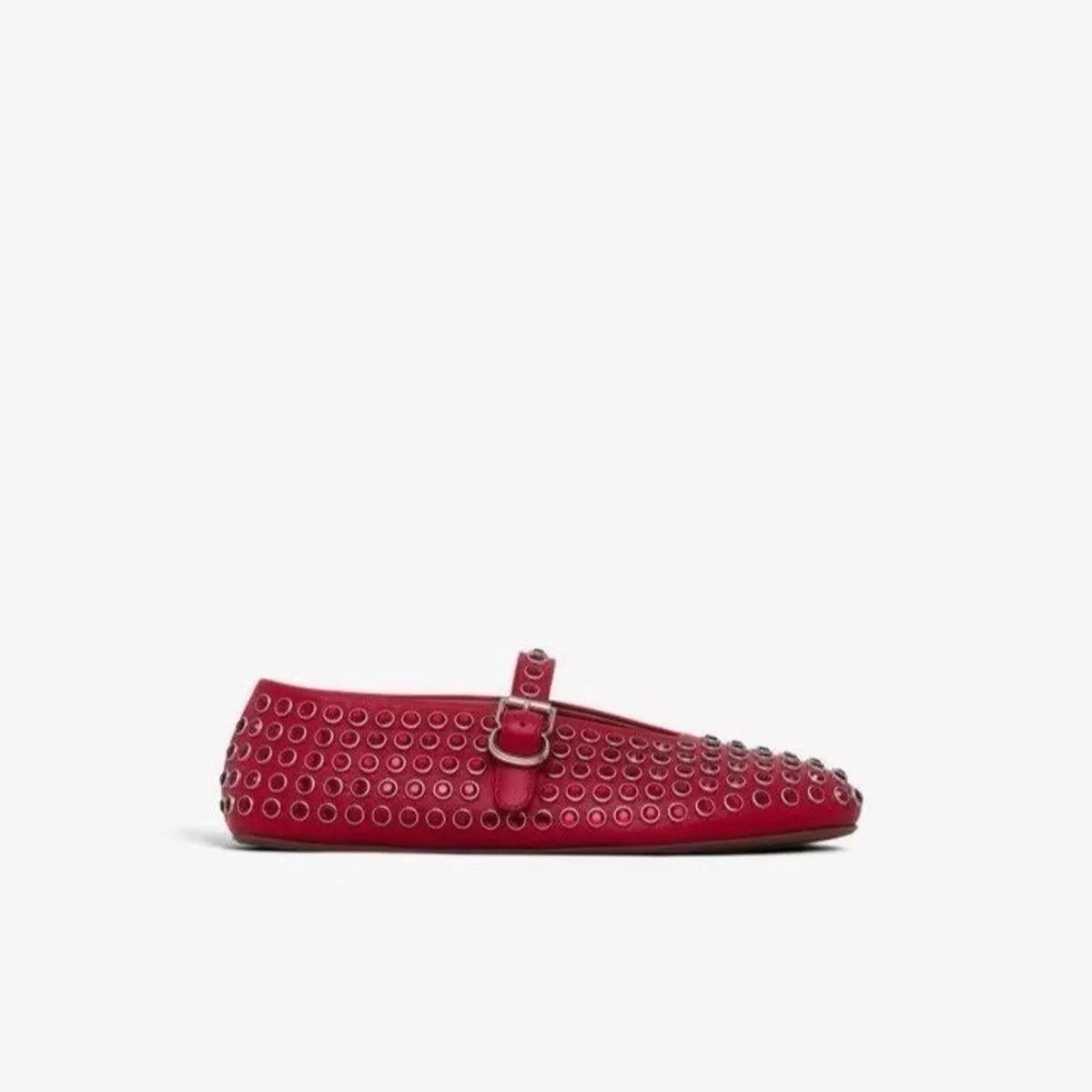 Studded Round Toe Slip-Ons