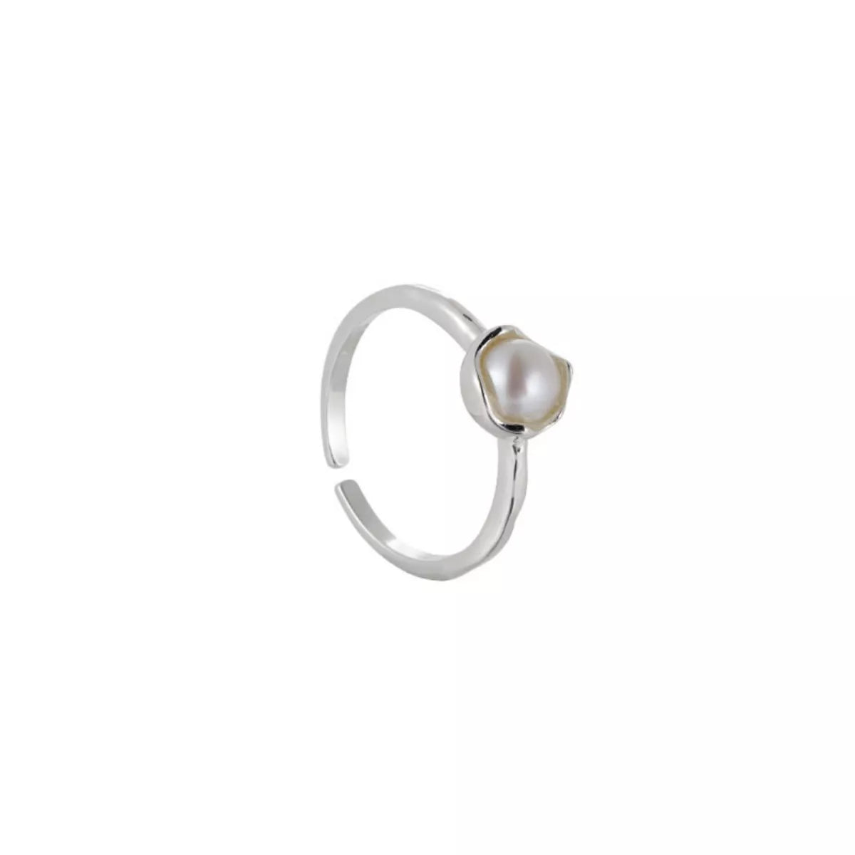 Freshwater Pearl 925 Sterling Silver Open Ring