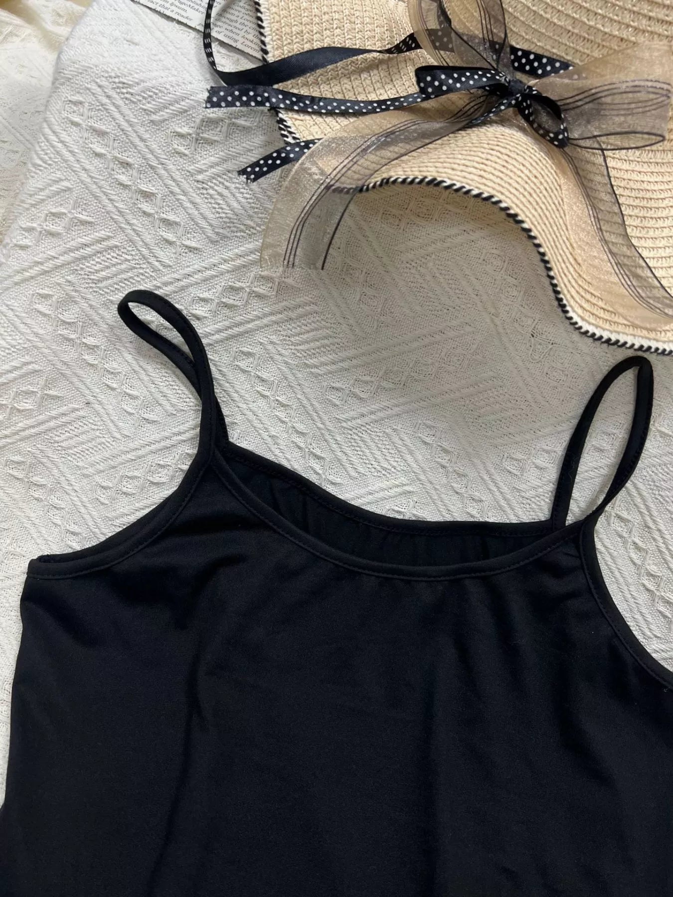 Solid Color Scoop Neck Cami
