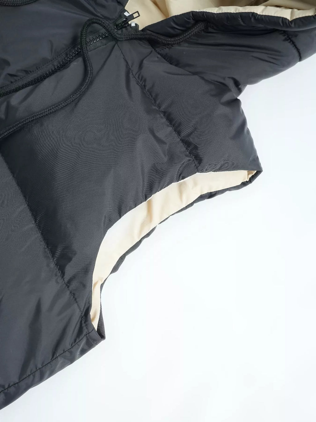 Longline Padded Hooded Vest Coat