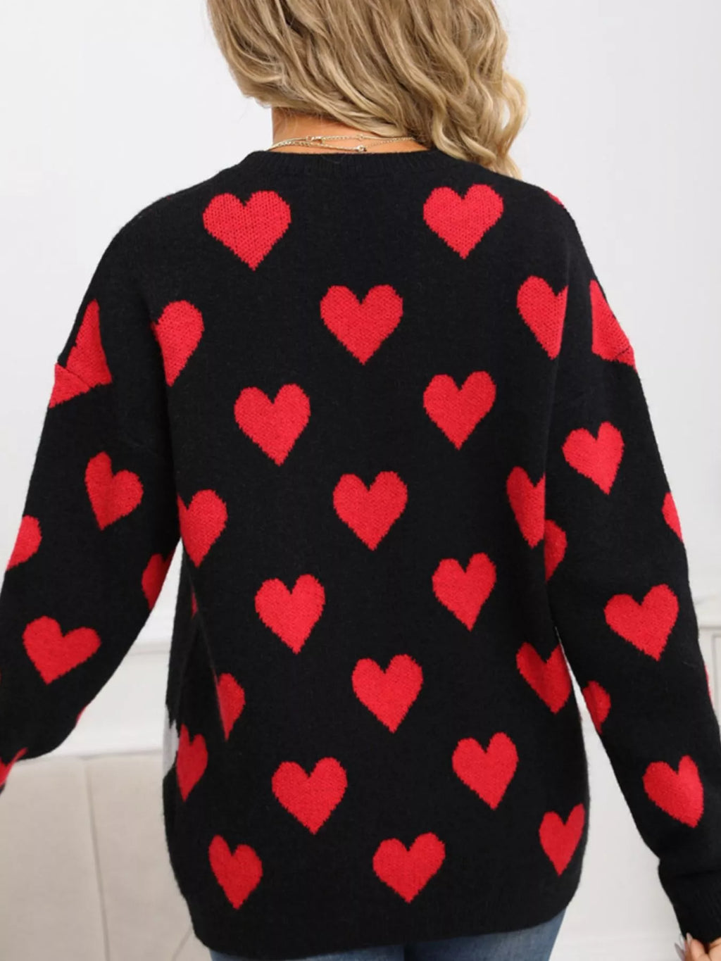 Valentine's Day Heart Crew Neck Sweater