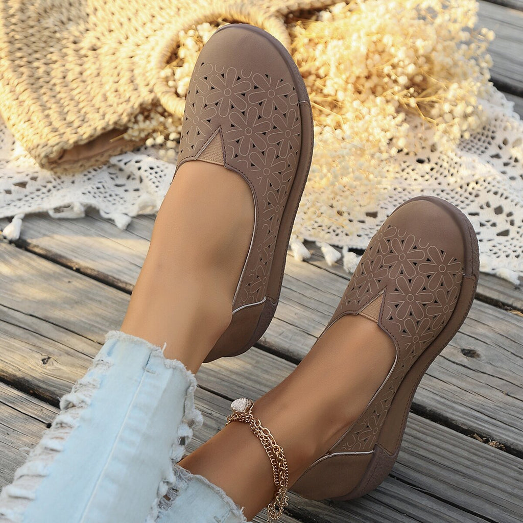 Hollow-Out Casual Loafers