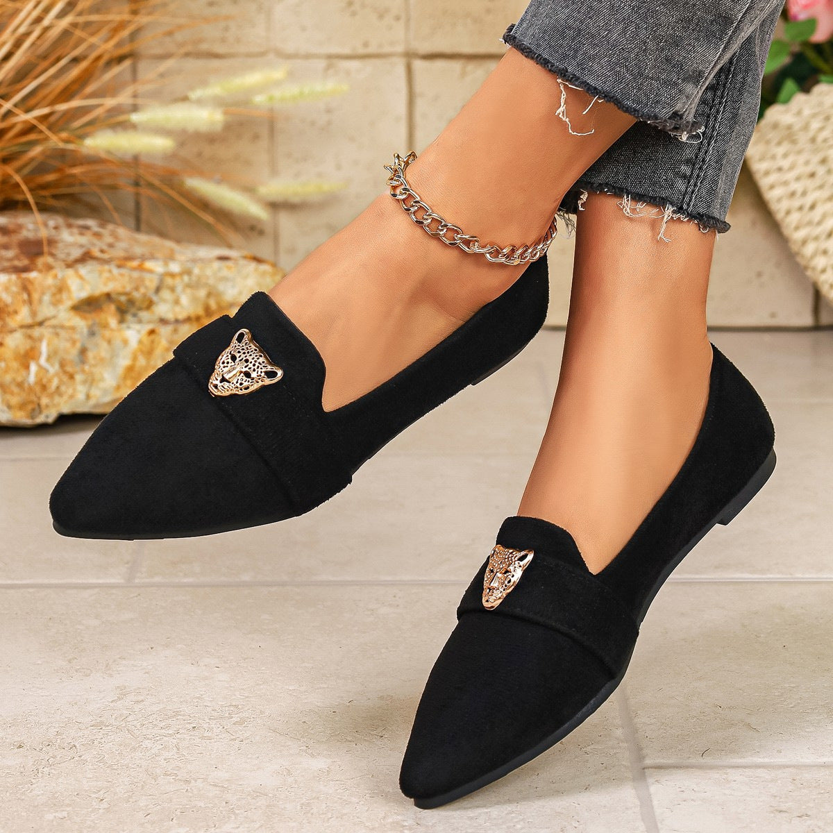 Point Toe Slip-Ons
