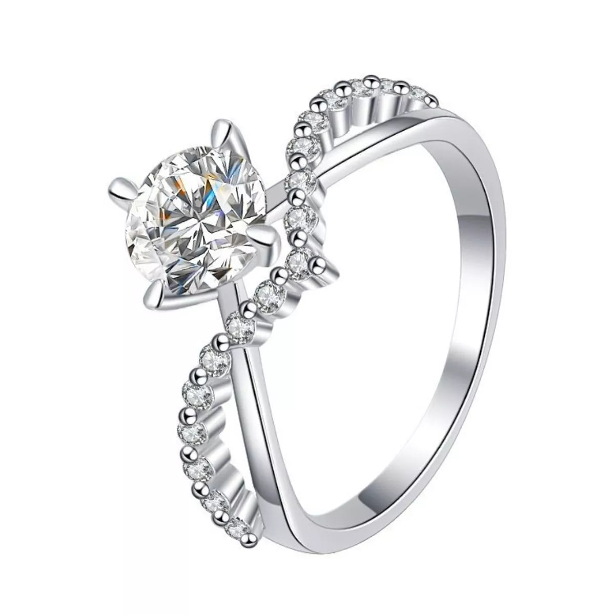 Moissanite 925 Sterling Silver Ring