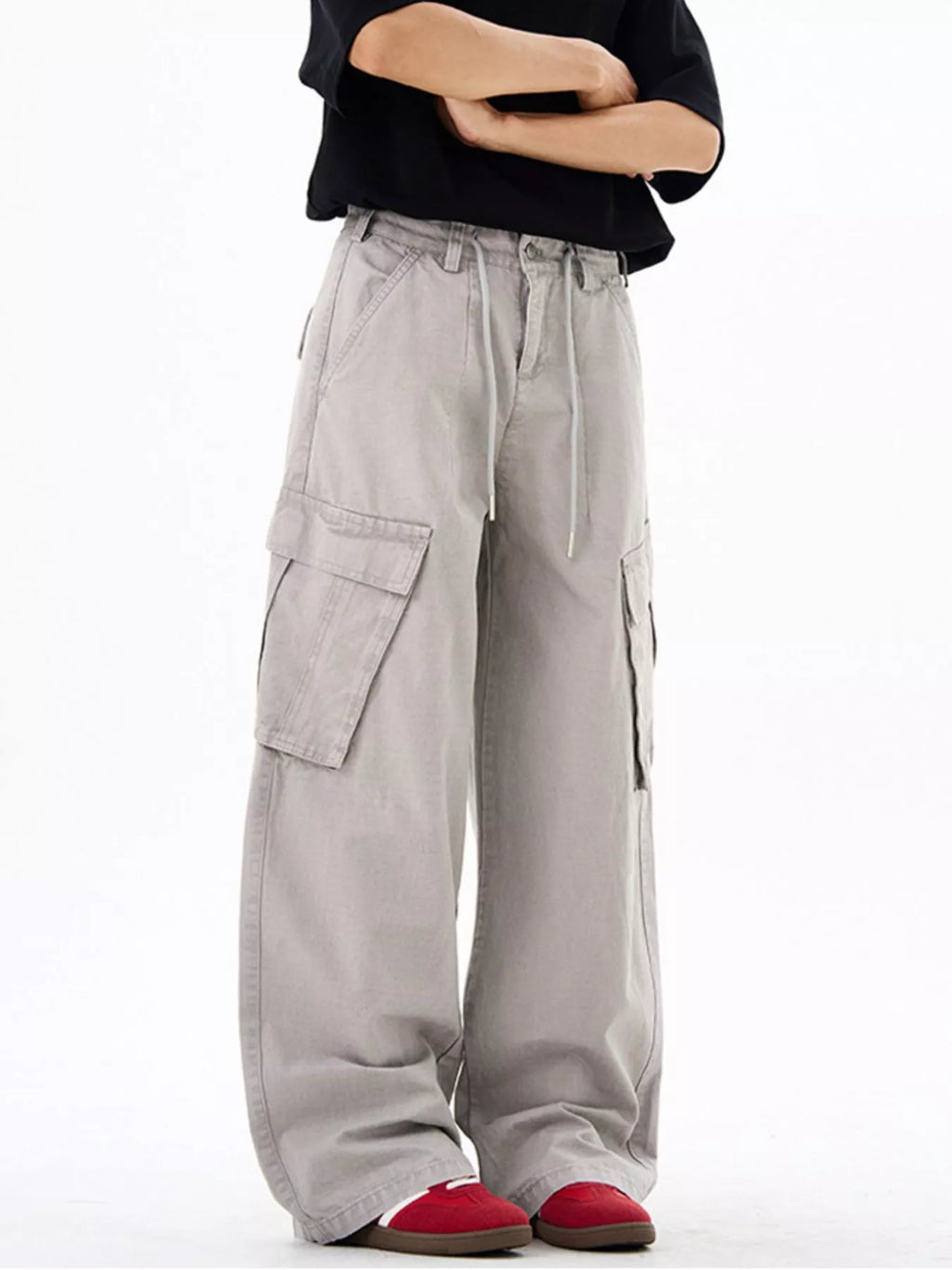 Men's Wide Leg Cargo Pants