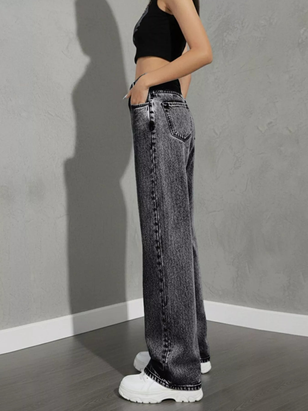 High Waist Wide Leg Jeans