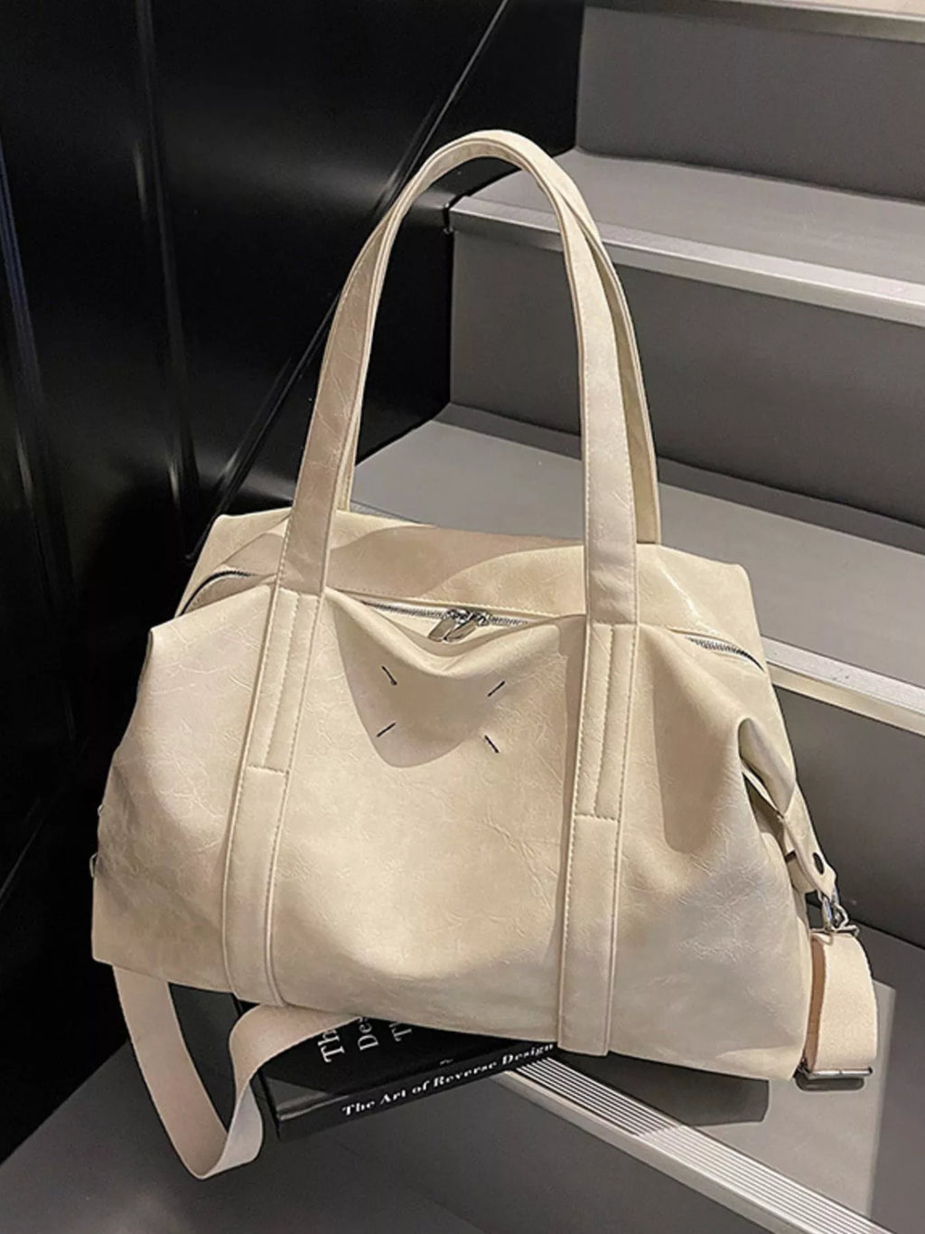 Vintage Style Leather Travel Bag