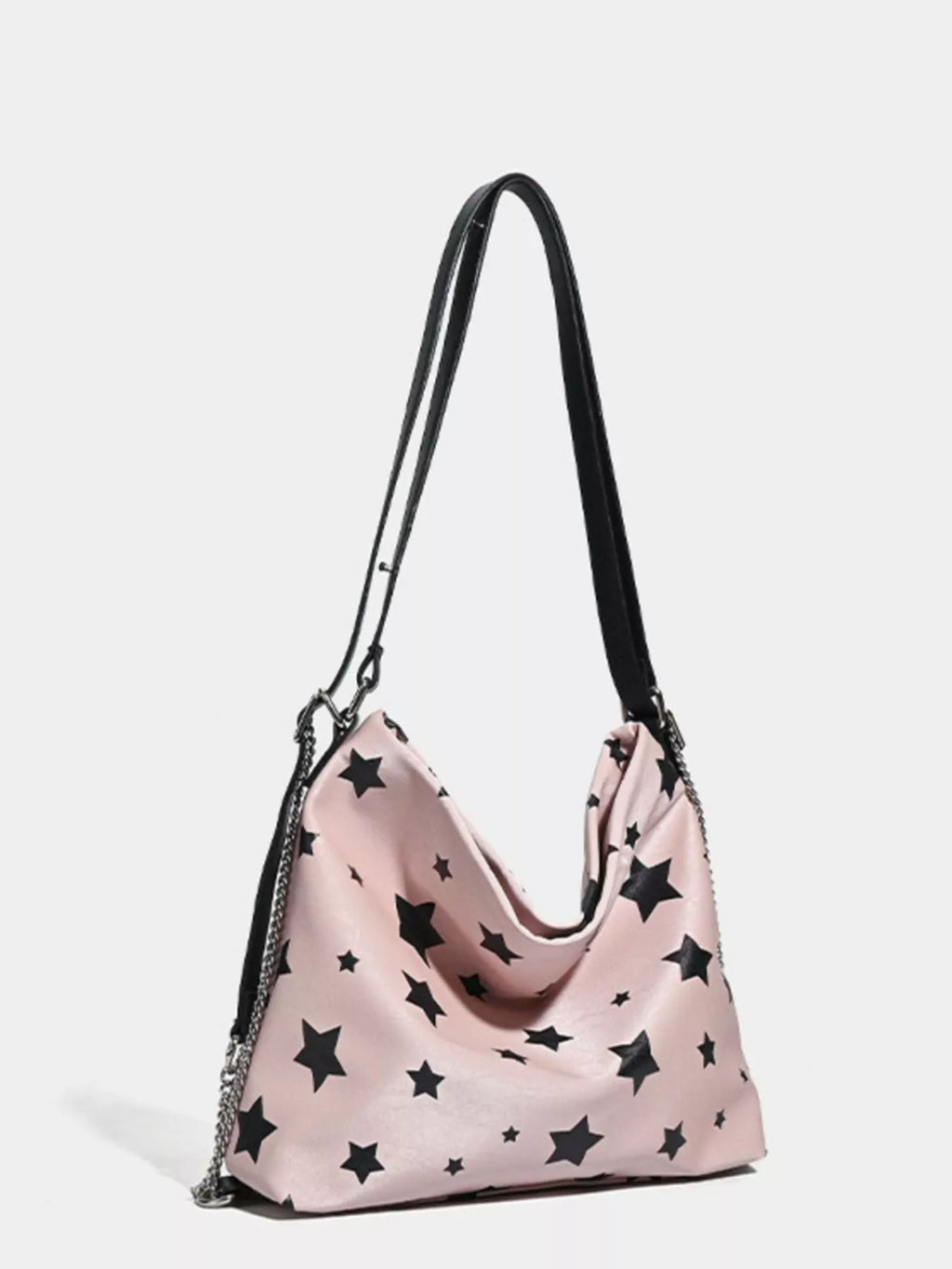 Star Print Chain Shoulder Bag